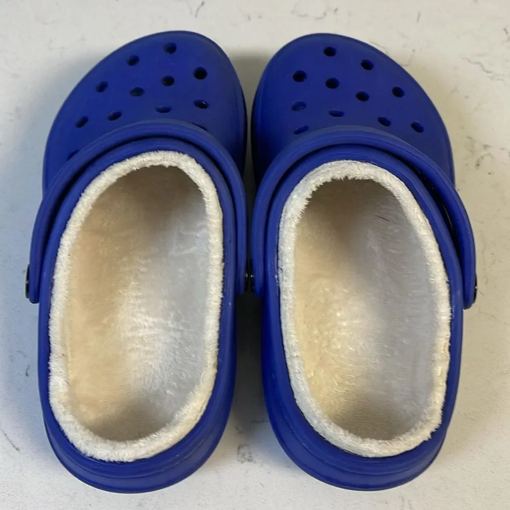 Jibbitz By Crocs Fleece Lined Crocs Royal Blue Size 13 Kids